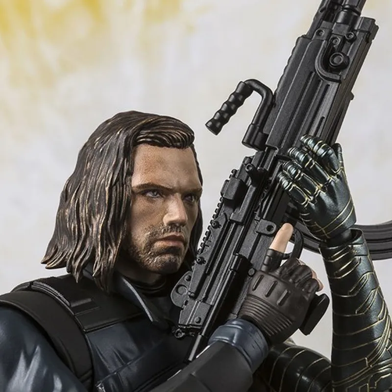 BANDAI Marvel Character SHF The Avengers Infinity War Winter Soldier Tamashii Effect Impact Action Figures-4