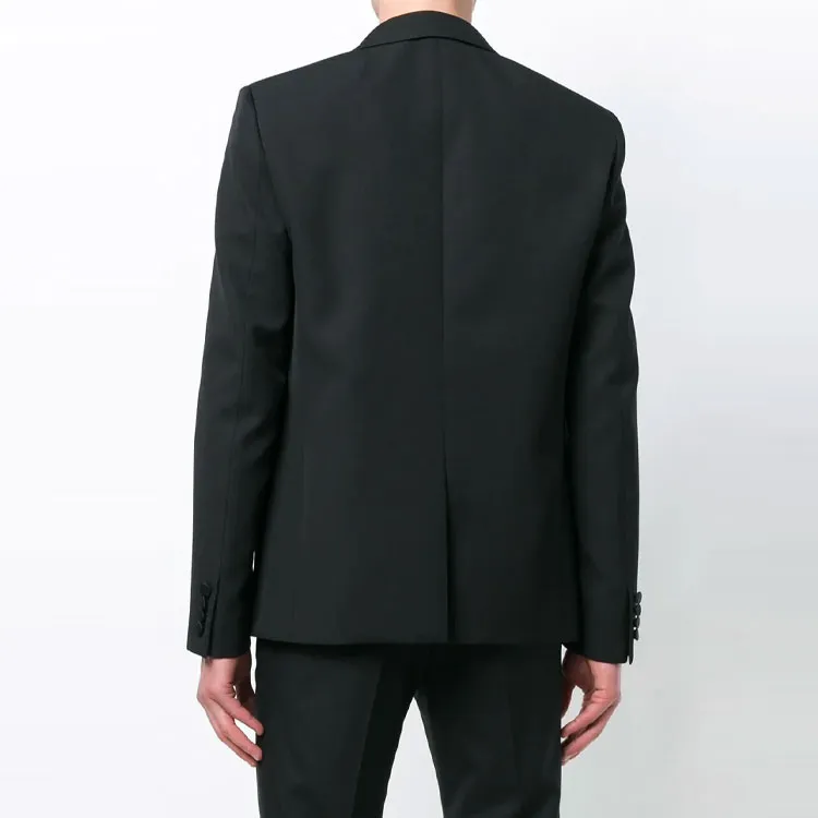 SAINT LAURENT Single Breasted Tuxedo Jacket-2