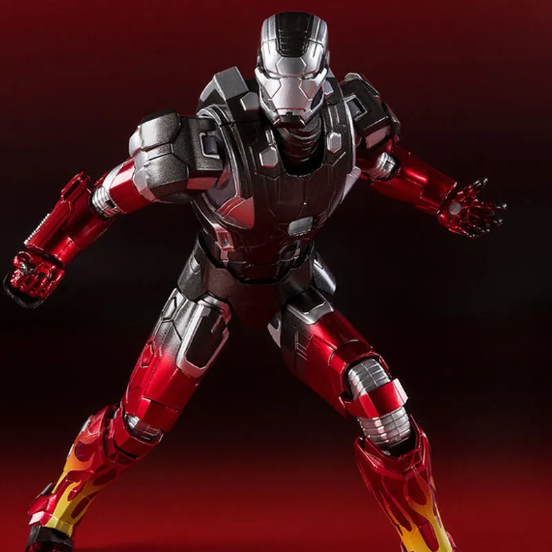 BANDAI Iron Man Bandai SHF 3 MK22 Hot Rod Action Figures 15.5cm-4