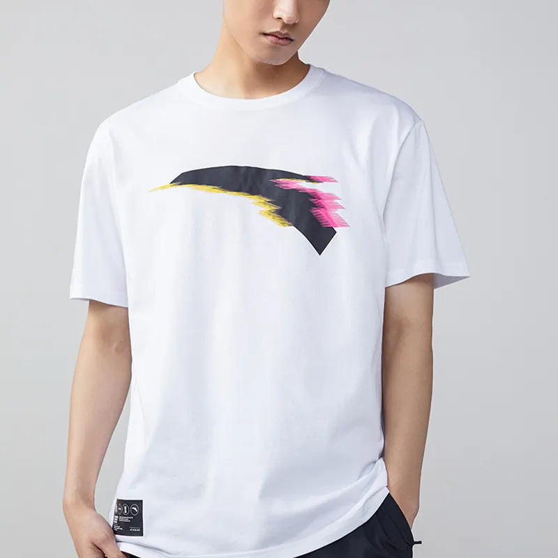 Anta Basketball Collection T Shirt Unisex White-2