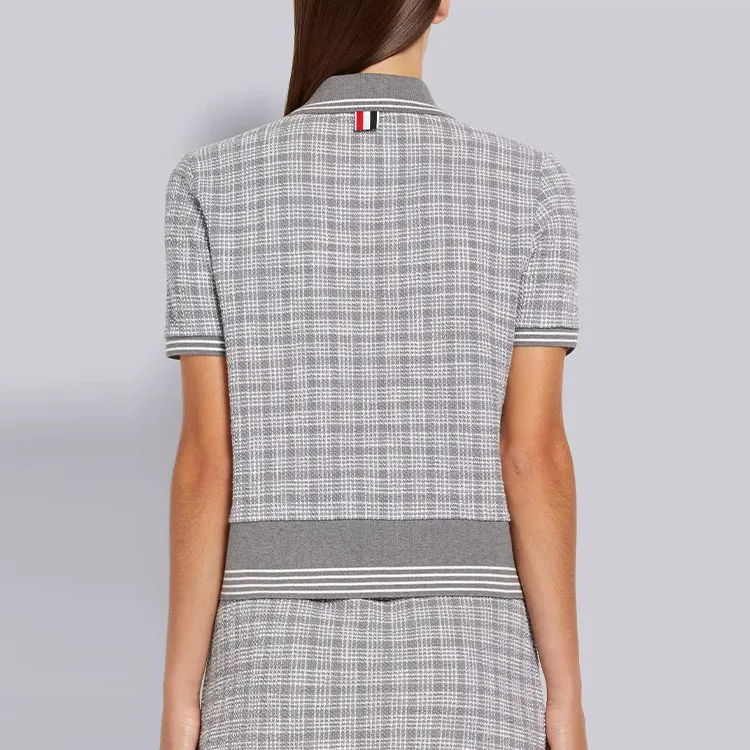 THOM BROWNE· SS22 Polo Shirt Women's Medium Gray-3