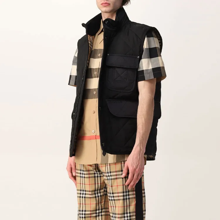 Burberry FW21 Diamond-Quilted Vintage Check Lined Gilet-3