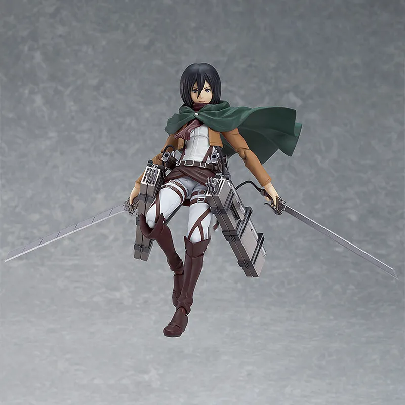 MAX Factory Figma #203 Attack On Titan, Mikasa Ackerman Action Figures 14.5cm-3