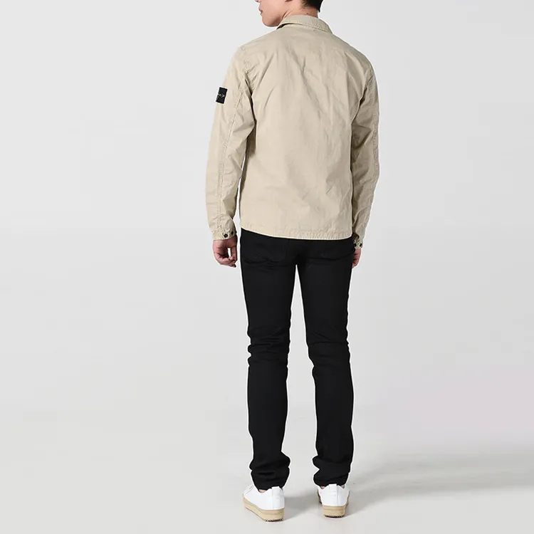 STONE ISLAND Jackets Men Beige Yellow-5