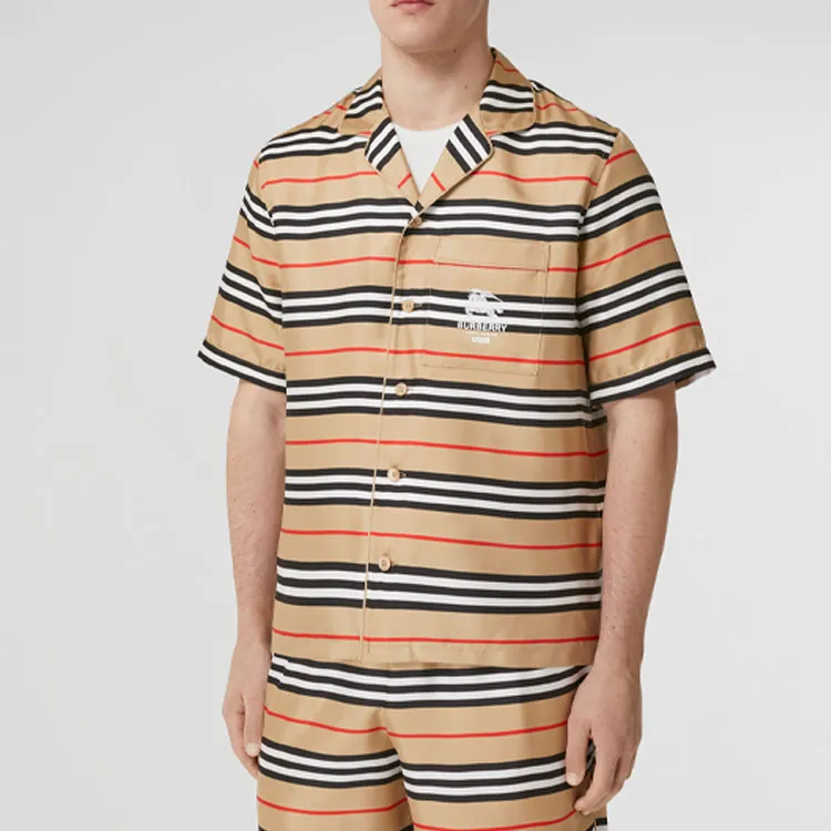 Burberry Icon Silk Pajama Shirt-3