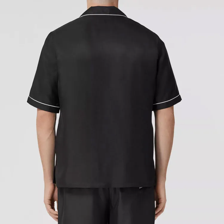 Supreme Burberry Icon Silk Pajama Shirt-6