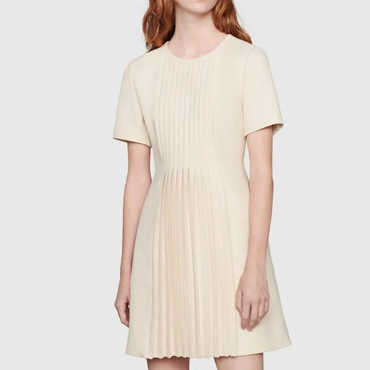 GUCCI SS22 Short Sleeved Dresses Women's Ivory White-3