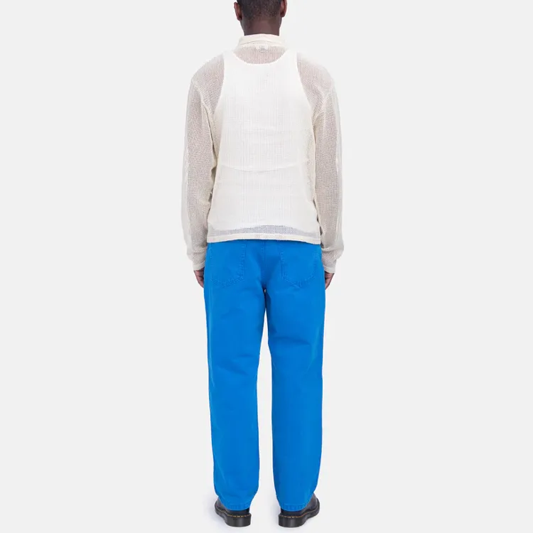Stussy Cotton Mesh Zip Long Sleeve Shirt-3
