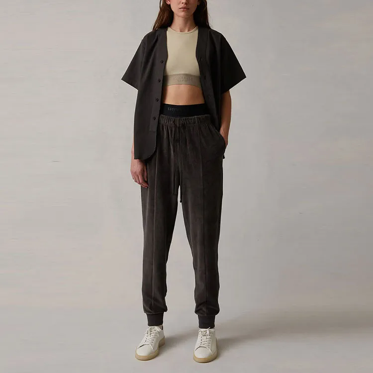 Fear Of God Essentials SS22 Casual Pants Women's Black Iron-1