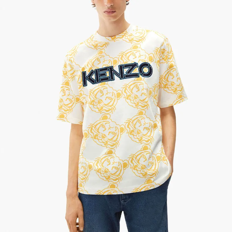 KENZO T-Shirts Men Yellow-4