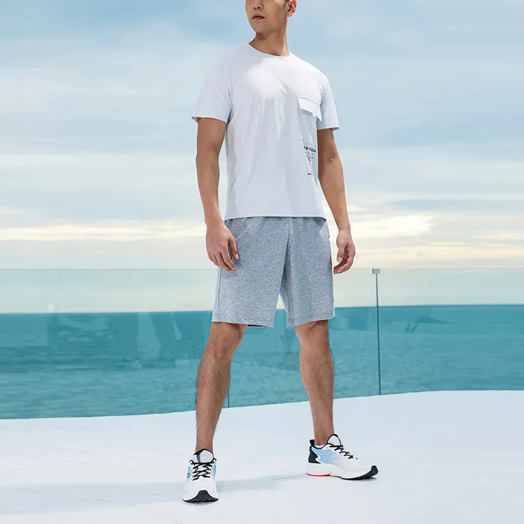 ANTA Variety Training Collection T Shirts Men Breeze Gray-2
