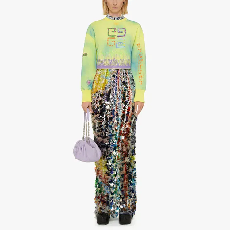 Givenchy Cropped Sweatshirt 'Multicolor'-1