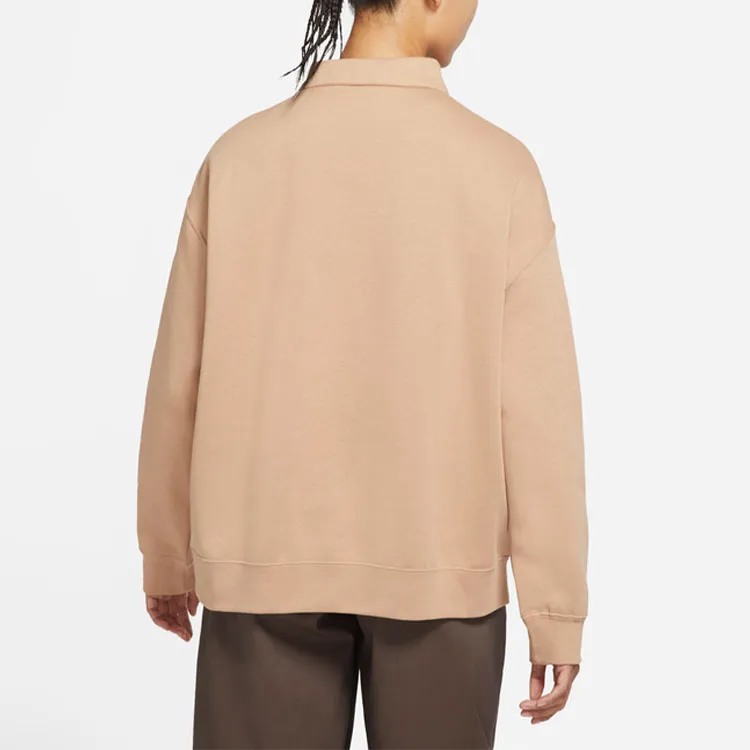 Nike American Vintage Sweatshirt Winter Women's Hemp Yellow-5