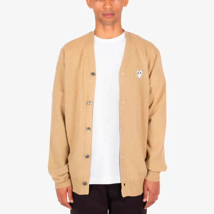 CDG Play Sweaters Men Beige-2