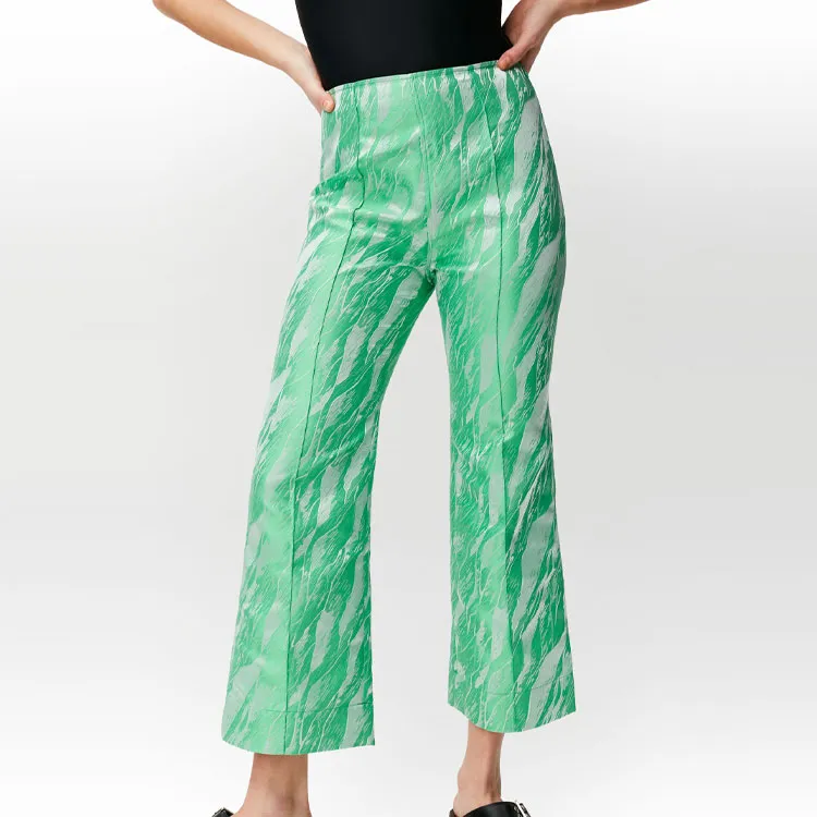 GANNI Casual Pants Women's Green-2