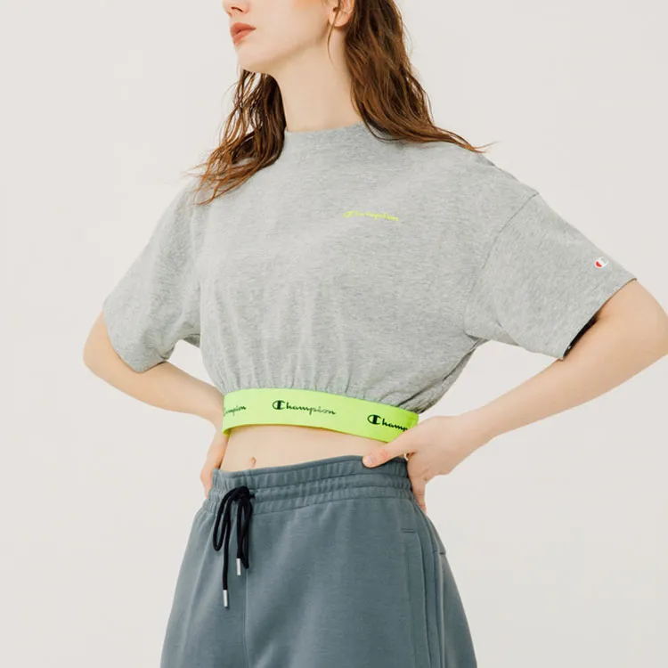 Champion Crop Tops Women's Gray-2