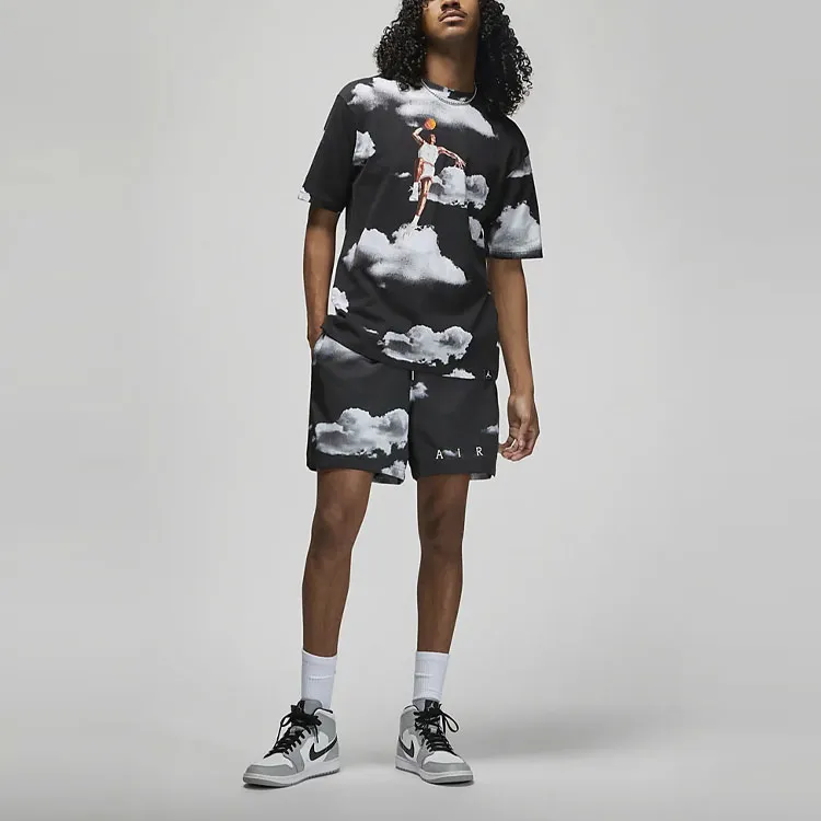 Jordan T Shirts Men Black-3