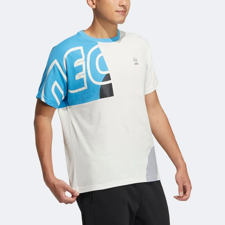 Adidas Neo T Shirt Men's Blue White-3