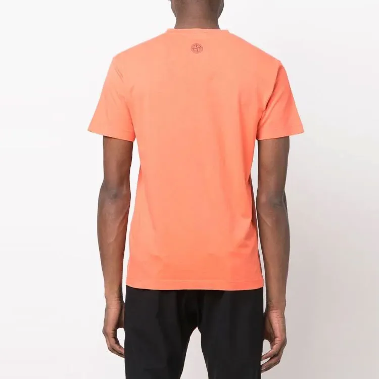 STONE ISLAND T Shirts Men Orange-3