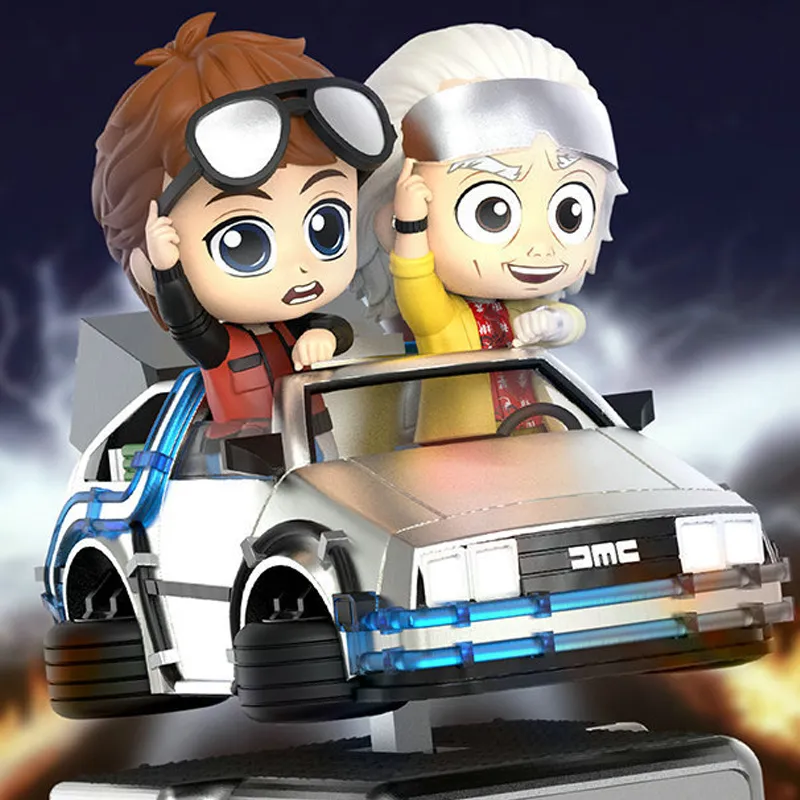 Hot Toys Electric Rocking Car Collection Martin Csrd021 Back To Future 2 Dr. Brown Chibi Figures-4