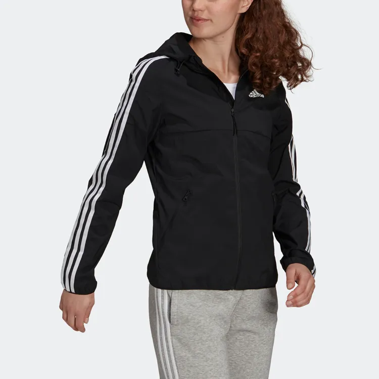 Adidas Windbreaker Jacket Fall Women's Black-3