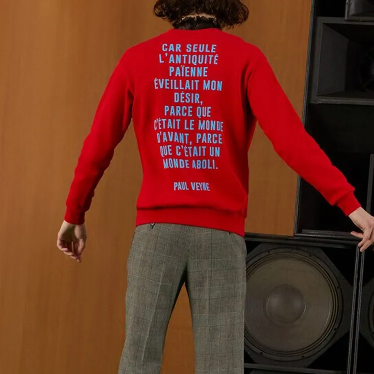 GUCCI Humphrey Bogart Print Crewneck Sweatshirt-5