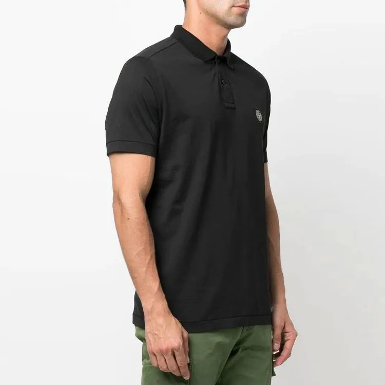 STONE ISLAND SS22 Polo Shirt Men's Black-3