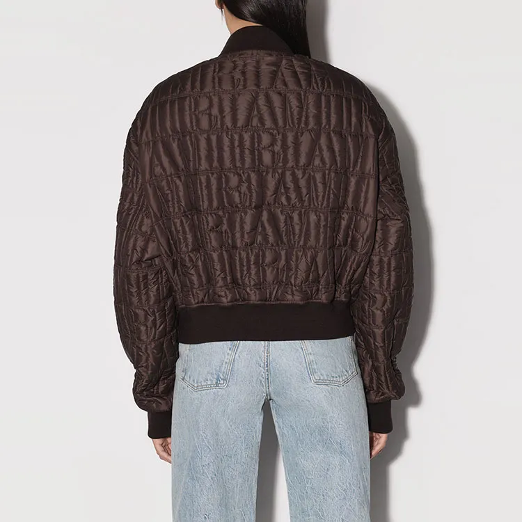 AMIRI Quilted Down Bomber 'Brown'-5