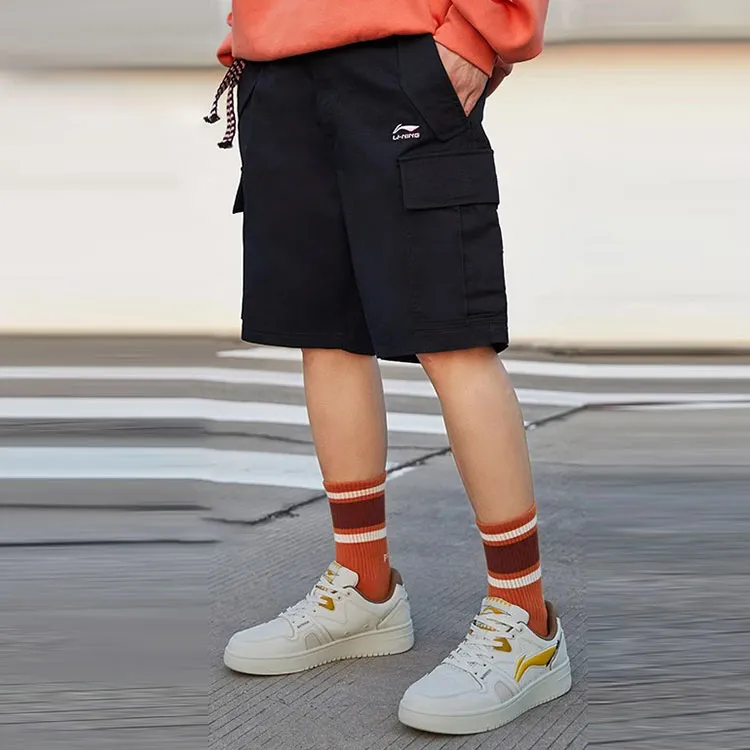 LiNing Skateboard Sports Shorts Men's Black-5