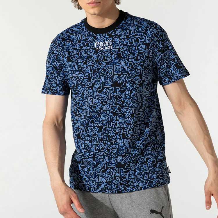 PUMA x Mr Doodle T Shirt Men's Blue-2