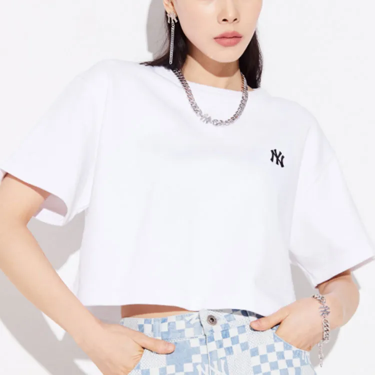 MLB Crop Tops Women's White-4