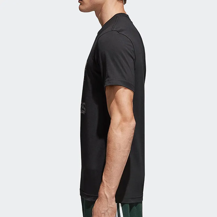 Adidas Originals TRACTION TREFOIL T Shirts Men Black-5