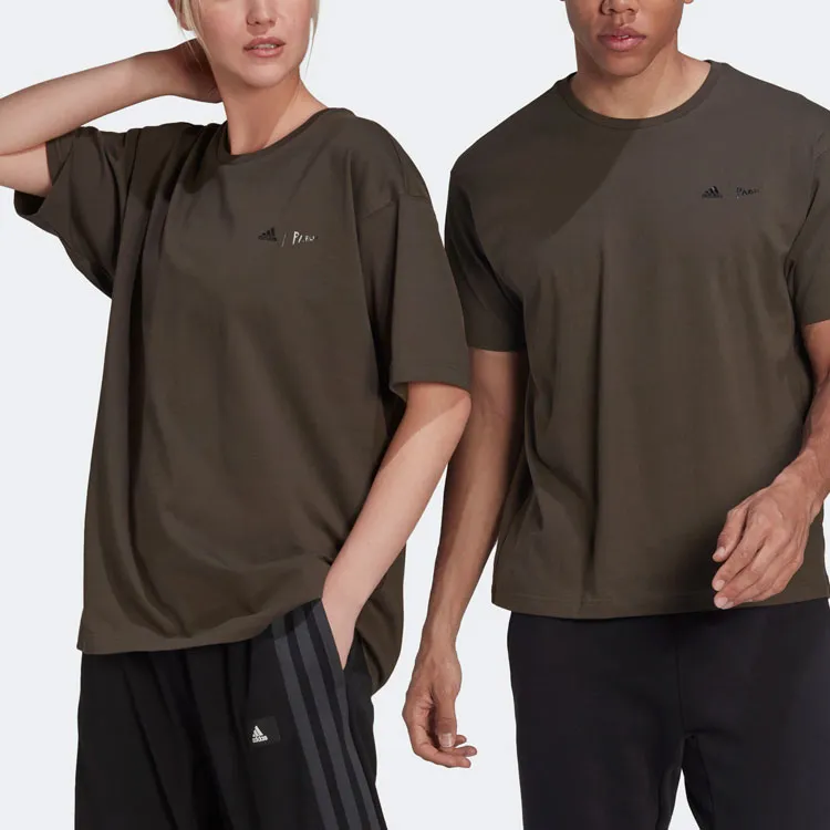 Adidas T Shirts Men Olive Green-3
