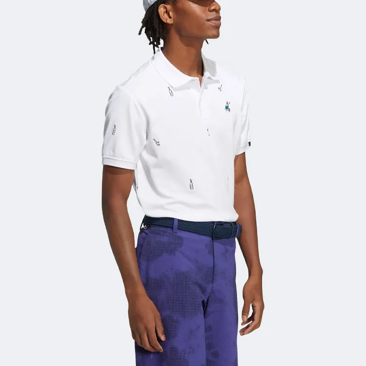 Adidas Polo Shirts Men White-4