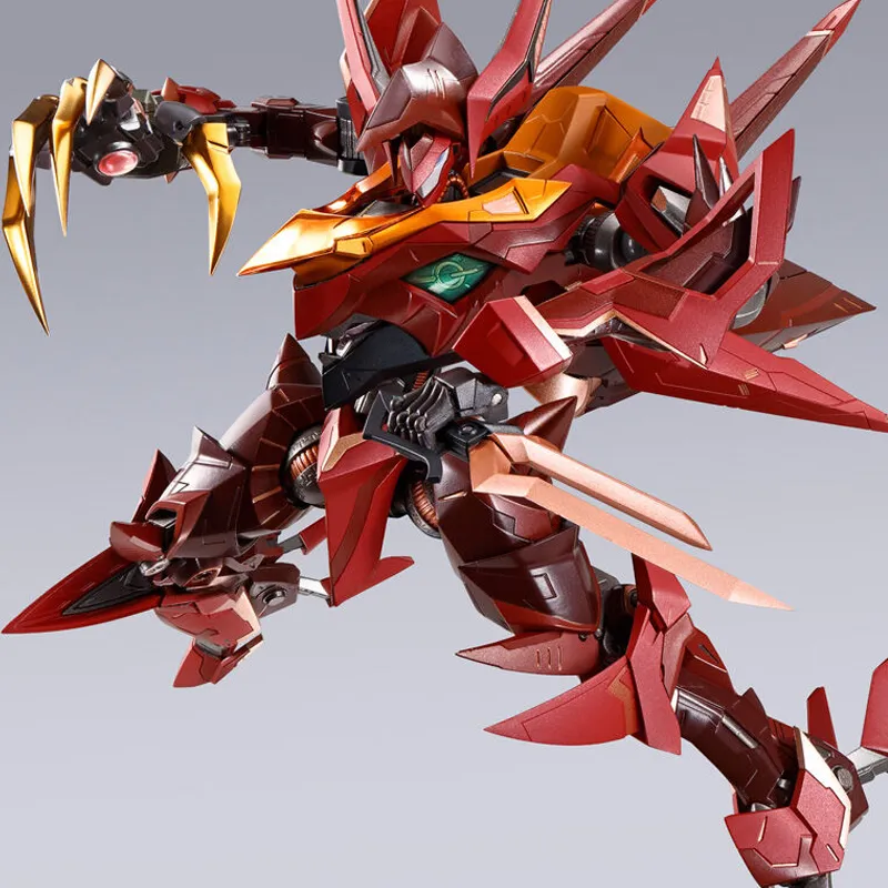 BANDAI METAL BUILD DRAGON SCALE Code Geass R2 Red Lotus Sacred Heaven Eight Point Style 18cm Hobby Model-4