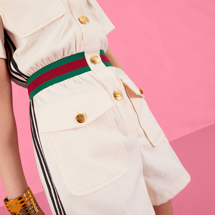 ☆ GUCCI x ADIDAS short jumpsuits コラボアイテム ☆ Gucci x adidas Jumpsuit Green - SS22 - US