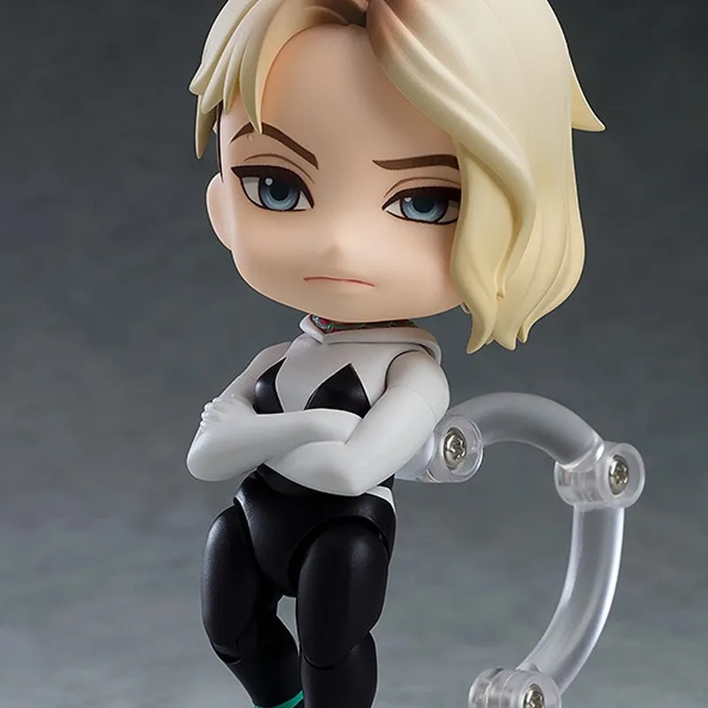 GSC Spider Man Nendoroid No.1228 Parallel Universe Gwen Stacy Spider Verse Ver. Chibi Figures 10cm-4