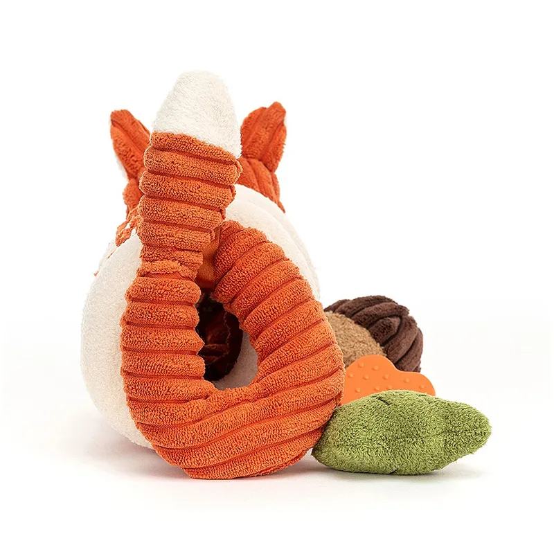 JELLYCAT Forest Animal Collection Little Fox Spiral Activity Toy Dolls Plush Doll 13cm High-4