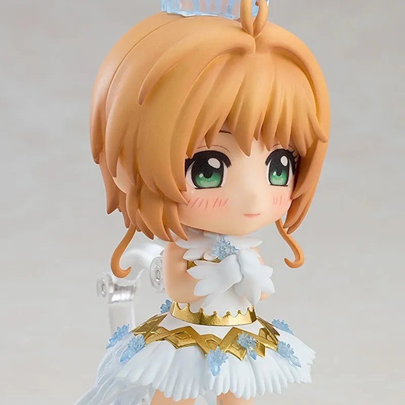 GSC Sakura Kinomoto Nendoroid No.1040 Cardcaptor Sakura Clear Card Edition Clear Ver. Chibi Figures 11cm-4