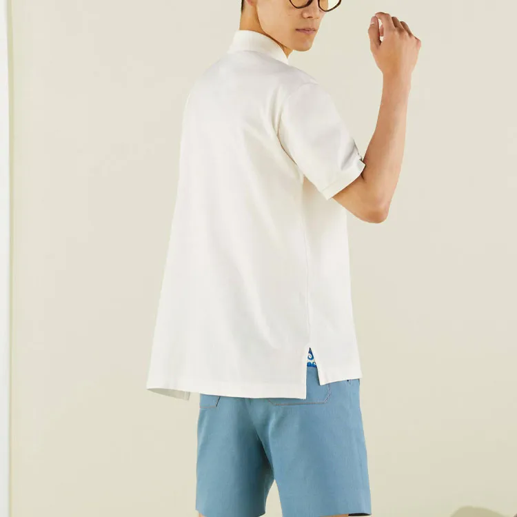 GUCCI Gucci Fw22 Tanabata Series Polo Shirt Men's White-4
