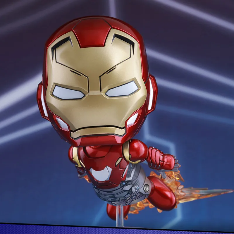 Hot Toys Spider Man Cosb368 Hero Returns And Iron Man Mark 47 Chibi Figures 7/10cm-4