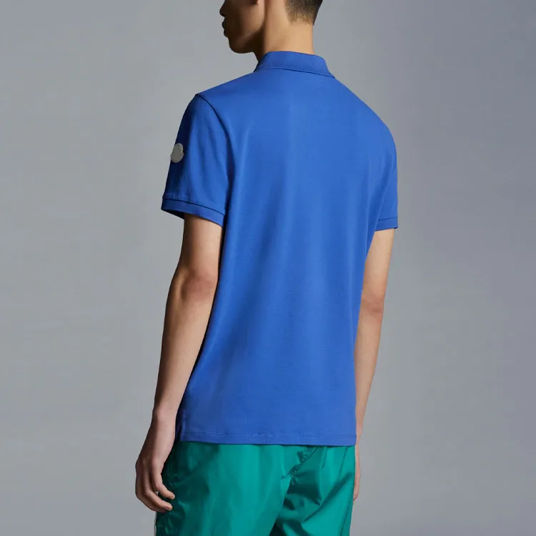 Moncler SS22 Polo Shirts Men Ink Blue-3