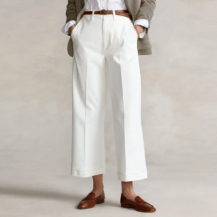 Polo Ralph Lauren FW22 Knitted Sports Pants Women's White-3