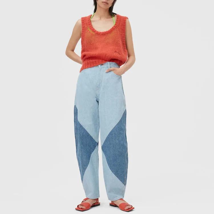 GANNI Stary Panelled Jeans-2