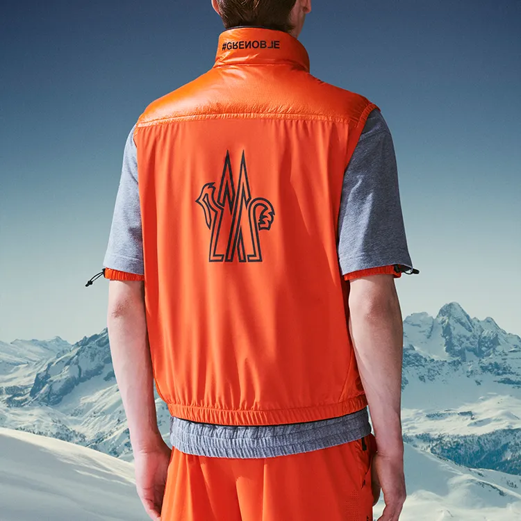 Moncler Grenoble Vest Men's Bright Orange-3