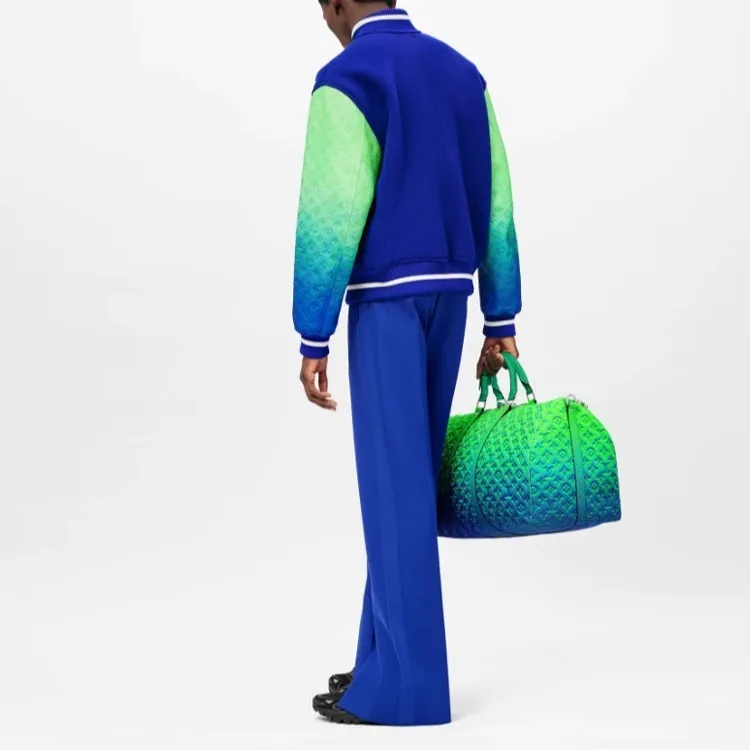 LOUIS VUITTON Mix Gradient Leather Bomber-4