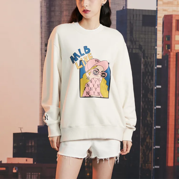 MLB Sweatshirts Unisex Beige-2