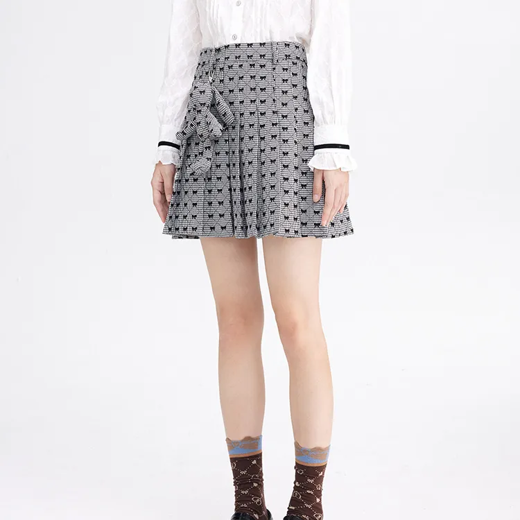LULUALWAYS FW22 Cropped Skirt Black-2