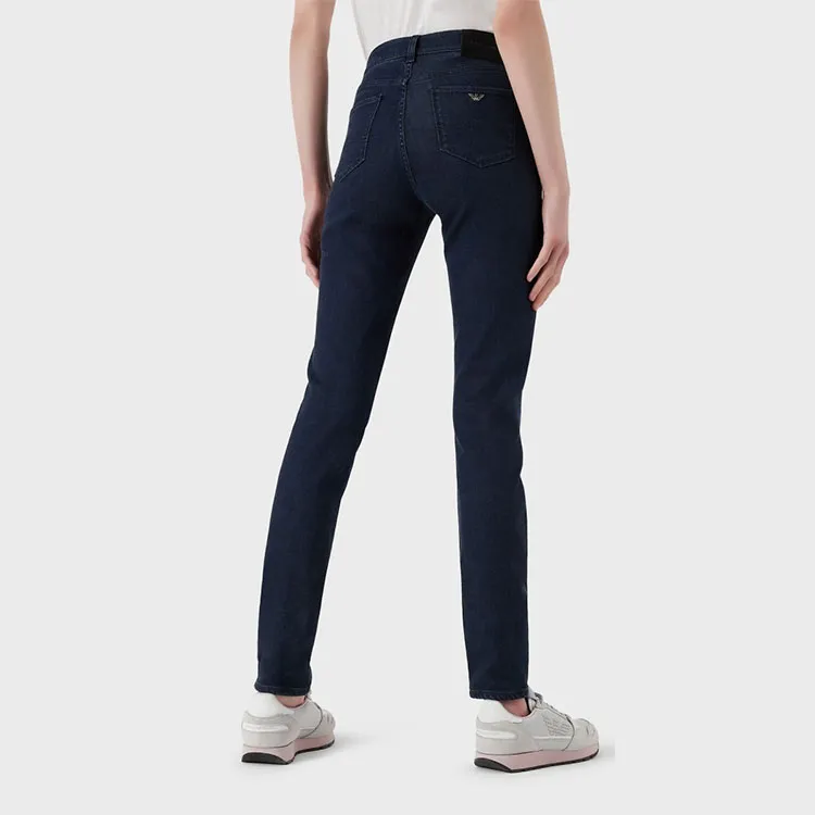 EMPORIO ARMANI J20 High waisted Super skinny Leg Jeans In Stretch Denim-2