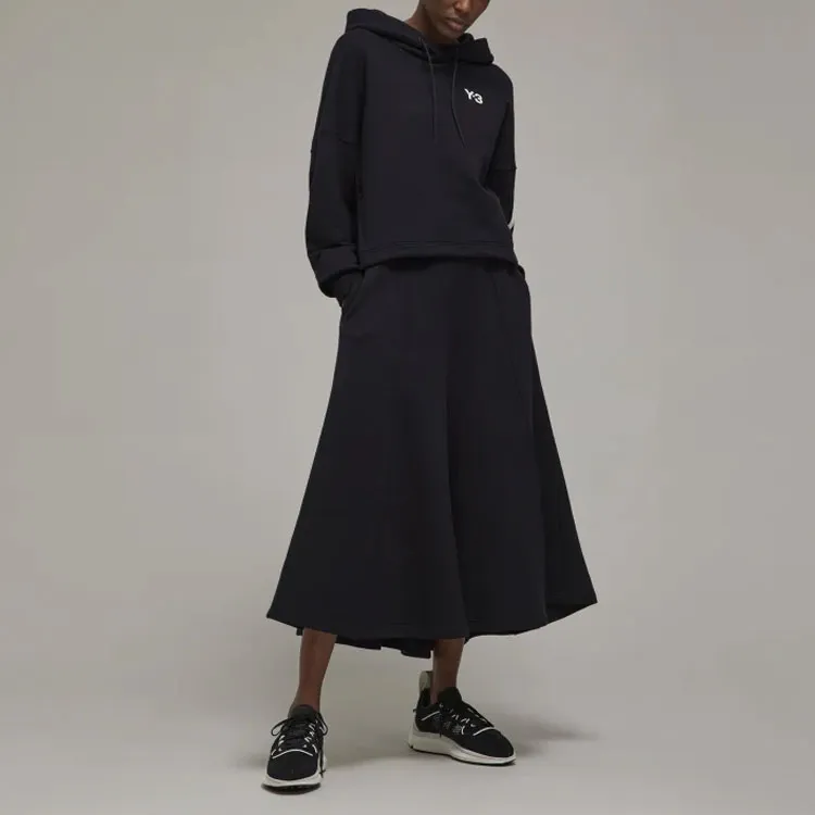 Y 3 Casual Long Skirt Women's Black-3